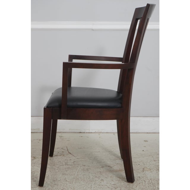Arts & Crafts Set of 6 Stickley Cherry Metropolitan Dining Chairs For Sale - Image 3 of 18