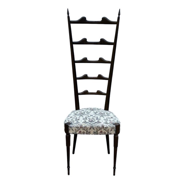 Mid-Century Modern Ponti High Back Chair, 1950s For Sale