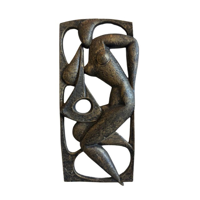 Abstract Brutalist Wall Relief Sculpture, Czechoslovakia, 1970s For Sale - Image 4 of 4