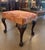 Coffee Antique George II Upholstered Bench in the Chippendale Style, Resting on Boldly Carved Ball and Claw Feet and Knee Decoration For Sale - Image 8 of 9
