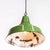 Industrial Green Enamel Single Pendant Lamp, 1940s For Sale - Image 10 of 13