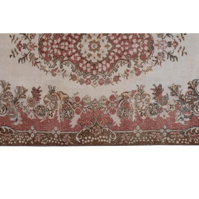 Vintage Turkish Sparta Rug With Traditional Style and Light Colors 5'10'' X 9'1'' For Sale In Philadelphia - Image 6 of 10