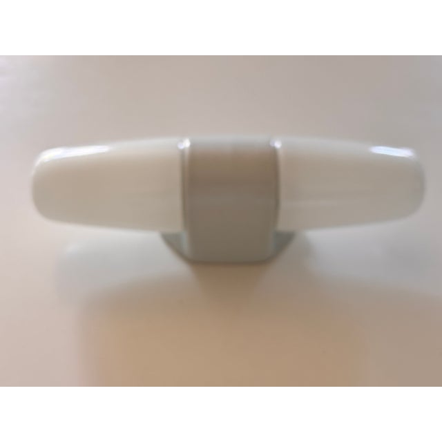 White Vintage Model 6068 Sconce in Ceramic by Wilhelm Wagenfeld for Lindner, 1958 For Sale - Image 8 of 17