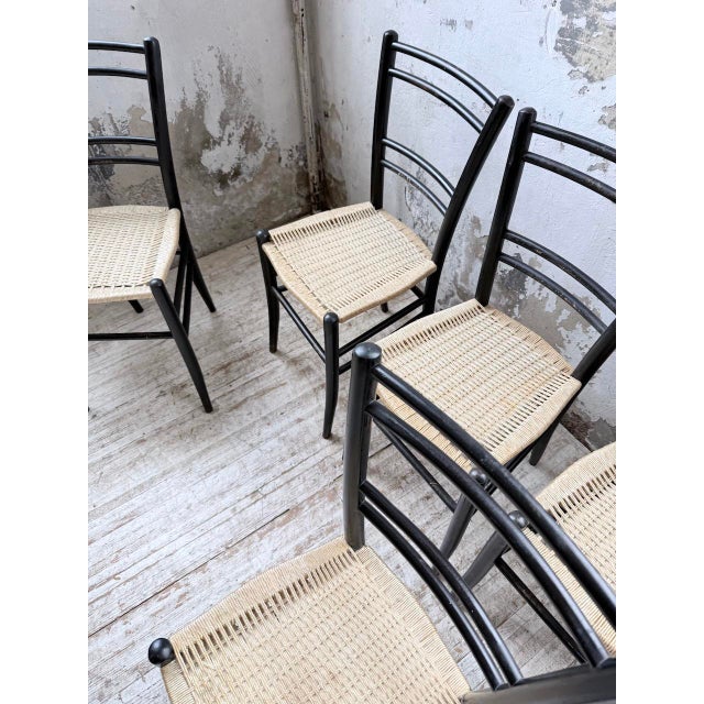 Italian Braided Rope Chairs, 1960s, Set of 6 For Sale - Image 18 of 18