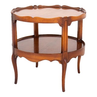 Mahogany Circular Tiered Table For Sale
