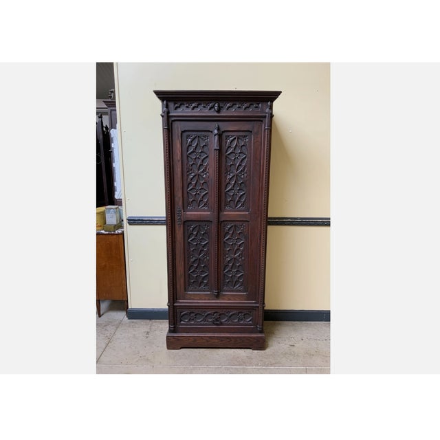 Antique Chinese Sideboard in Oak, 1880 For Sale - Image 10 of 10