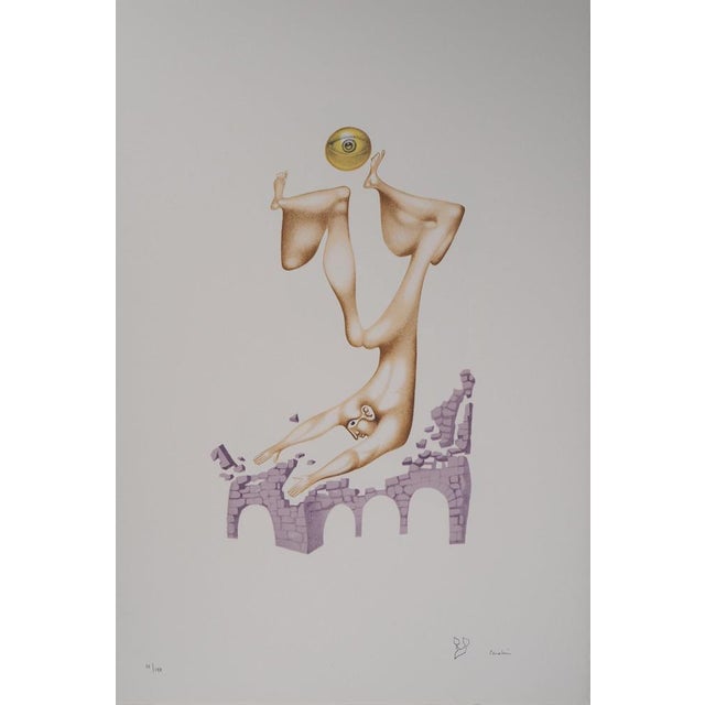 Jules Perahim, The Hebrew Alphabet, Attachment to the Past, Original Lithograph For Sale - Image 5 of 5
