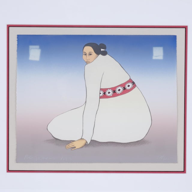 1989 Printing Excellent Condition R.C. Gorman "Red Concho" Hand Signed & Numbered Framed Lithograph Limited Edition 37/300...