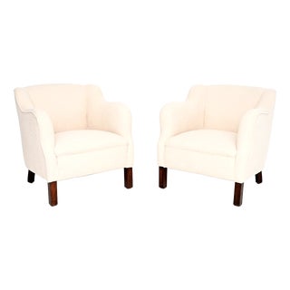 Vintage Danish Cabinetmaker Armchairs, 1950s, Set of 2 For Sale