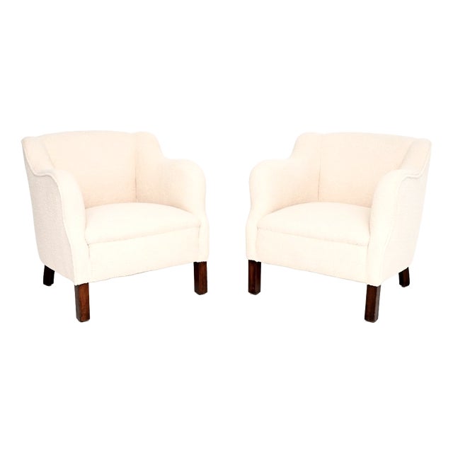 Vintage Danish Cabinetmaker Armchairs, 1950s, Set of 2 For Sale