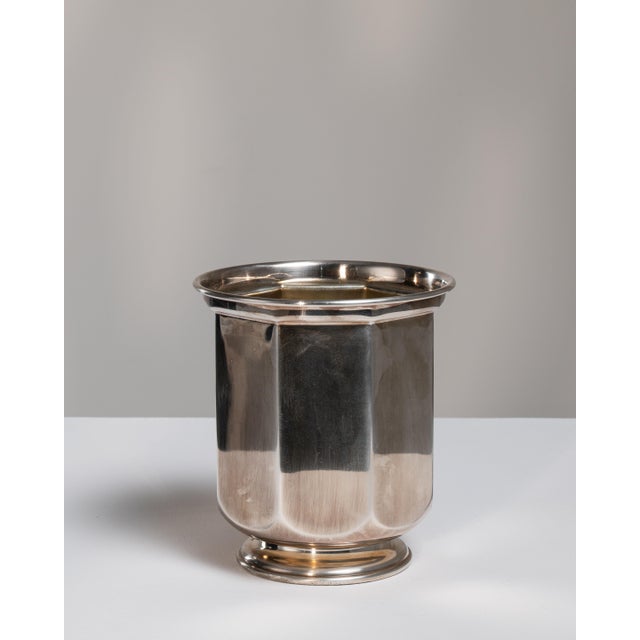 Silver Mid 20th Century Italy Silver Ice Bucket For Sale - Image 8 of 15