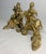 Metal Antique Heavy Pair of Louis XV Style Gilt Bronze Female Sphinx Chenets Andirons For Sale - Image 7 of 17