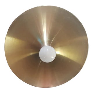 Mid-Century Discus Ceiling or Wall Lamp from Staff For Sale