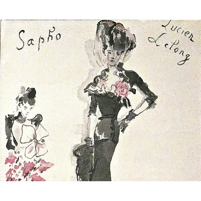 Paper 1931 Set of 2 Rare Opera Costume Fashion Design Prints-Balenciaga, LeLong For Sale - Image 7 of 8