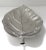 Silver Nickel Plated Leaf Form Serving Tray For Sale - Image 8 of 13