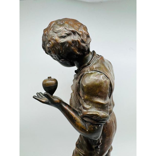 Charles Anfrie, Elle Ronfle, 1890, Bronze For Sale - Image 6 of 14