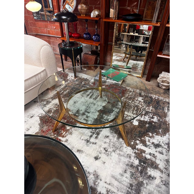 Metal Fontana Arte Italian Coffee Table 1960 For Sale - Image 7 of 9