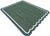 Handmade Cotton Flat Weave Area Rug, Forest Green and Teal Blue Scalloped Dhurrie - 4'x6' For Sale - Image 6 of 6