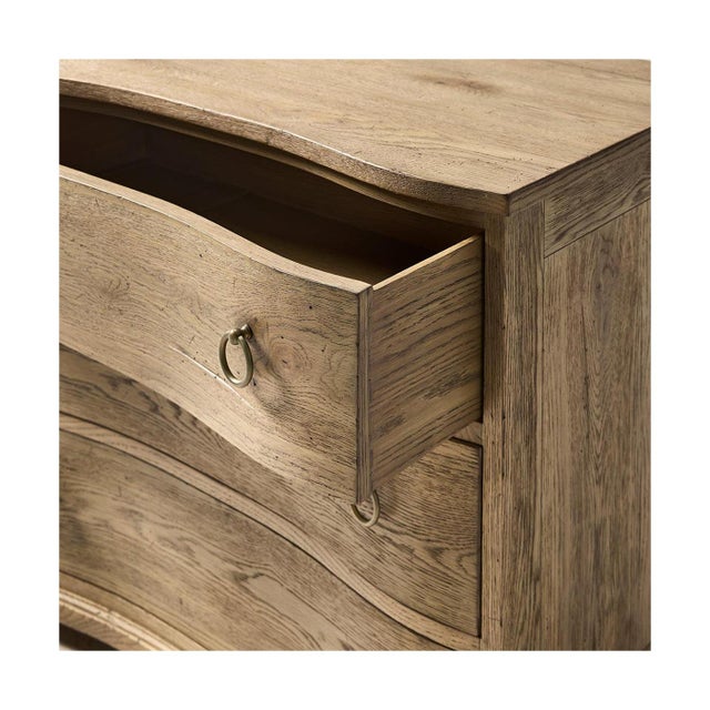 Rustic Modern Three-Drawer Bedside Chest For Sale - Image 4 of 9