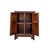 Burnt Umber 26.75" Natural Wood Pattern Brown Carving 2 Doors Small Cabinet Chest For Sale - Image 8 of 10