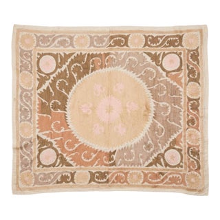 Asian Suzani Embroidered Wall Hanging For Sale
