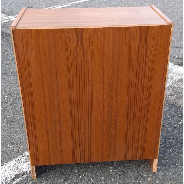 Wood Mid 20th Century Danish Modern Style Teak Low Bookcase For Sale - Image 7 of 9