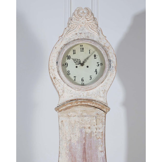 Rare 1820s Swedish Mora Clock with Original Paint and Mechanism For Sale - Image 10 of 16