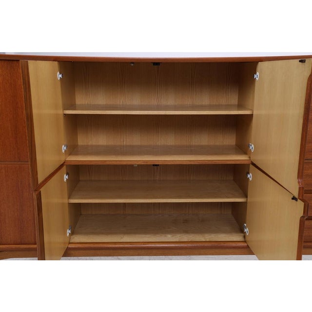 Brown Vintage Danish Highboard in Teak by Børge Mogensen, 1960s For Sale - Image 8 of 18