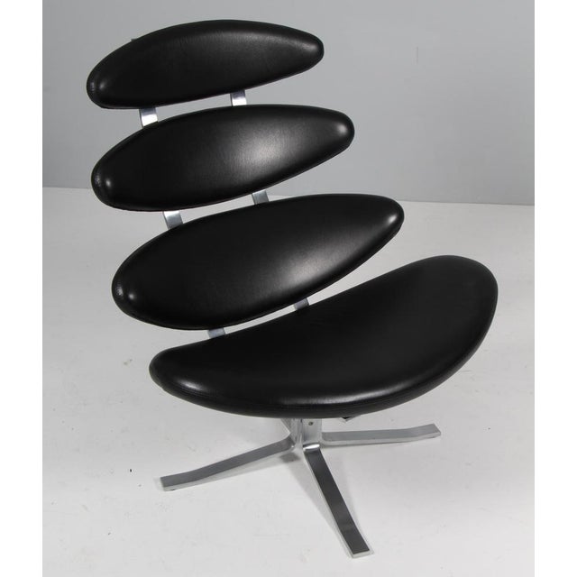 Corona Lounge Chair attributed to Poul M. Volther For Sale - Image 3 of 8
