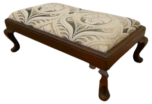 Arts and Crafts Style Upholstered Long Foot Stool, 1930
