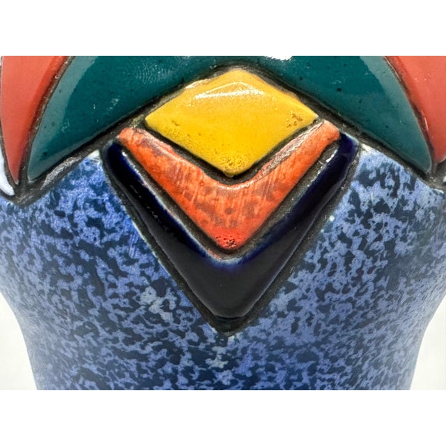 Early 20th Century Art Deco Czech Amphora Vase: Geometric Design, c. 1920s For Sale - Image 5 of 9