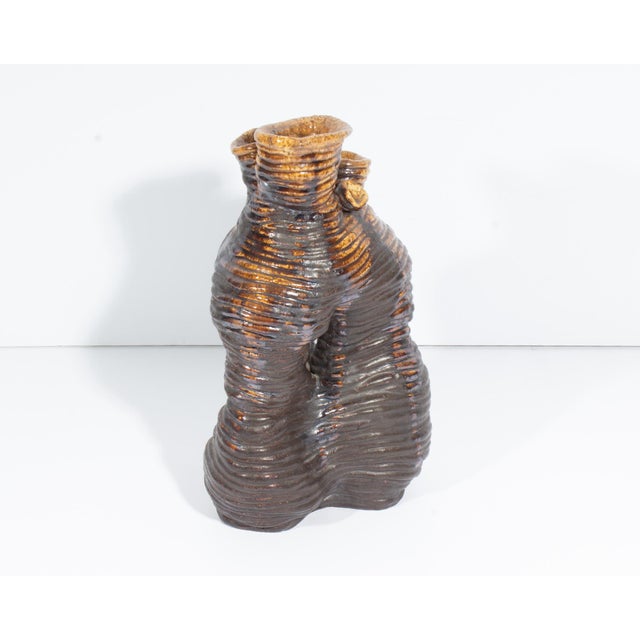 Mid 20th Century Studio Pottery Organic Vase by Newell Hillis Arnold For Sale - Image 5 of 8