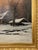 Wood Nils Hans Christiansen Winter Landscape Painting. Denmark, Early 20th Century. For Sale - Image 7 of 16