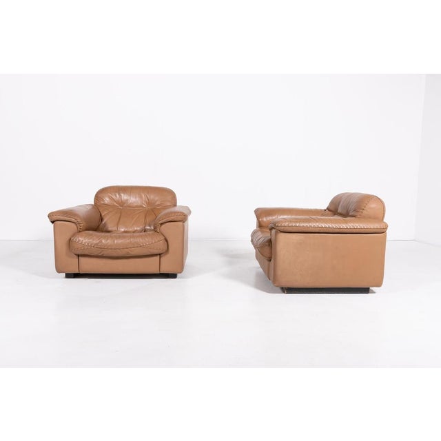 DS 101 Chairs & Ottoman from de Sede, Set of 3 For Sale - Image 4 of 17