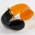 2000 - 2009 Angela Caputi Black and Orange Resin Clamper Bracelet For Sale - Image 5 of 10