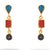 Asian Trinity Gemstone Harmony Earrings For Sale - Image 3 of 7