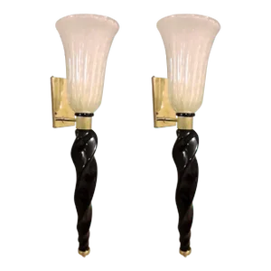 21st Century Torchere Sconces - a Pair