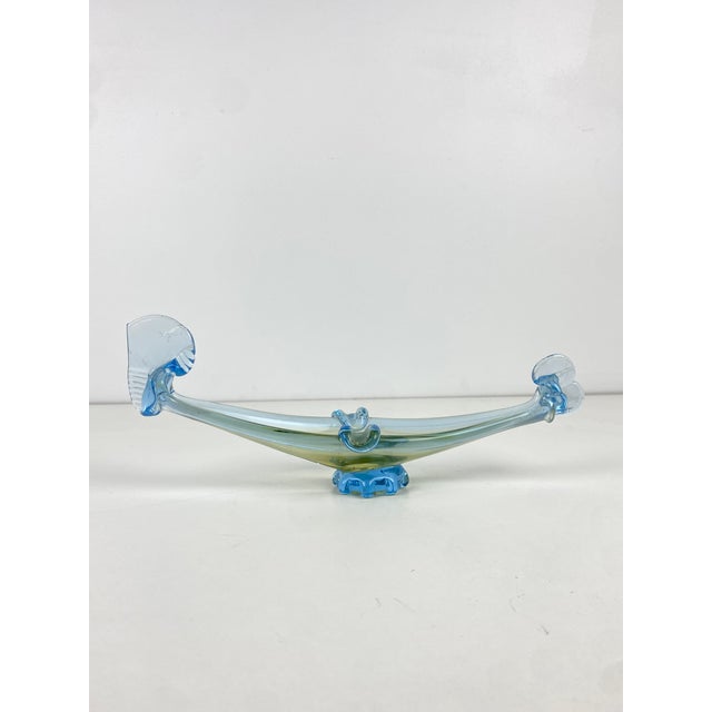 Blue Murano Glass Gondola Ashtray, 1960 For Sale - Image 8 of 8