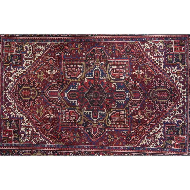 Traditional Vintage Heriz Rug 7'9'' X 10'8'' For Sale - Image 3 of 9