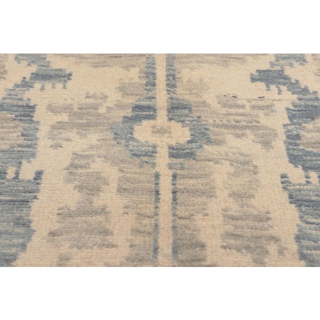 2000 - 2009 Vintage Ikat Area Rug 07’10 X 10’00 For Sale - Image 5 of 9