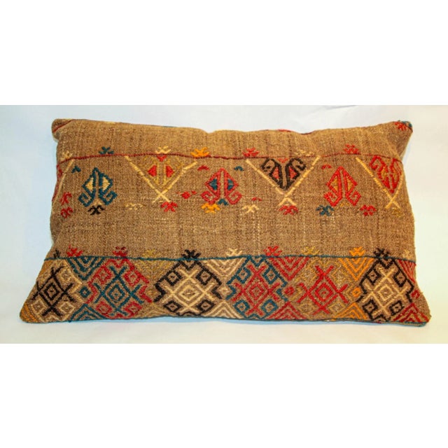 Vintage Moroccan Berber Pillow Hand-Woven Rug Pillow For Sale - Image 13 of 13