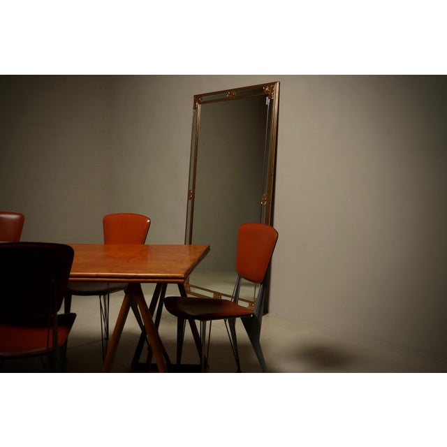 Mid-Century Modern Italian Trestle Dining Table in Bamboo and Rattan, 1970s For Sale - Image 12 of 15