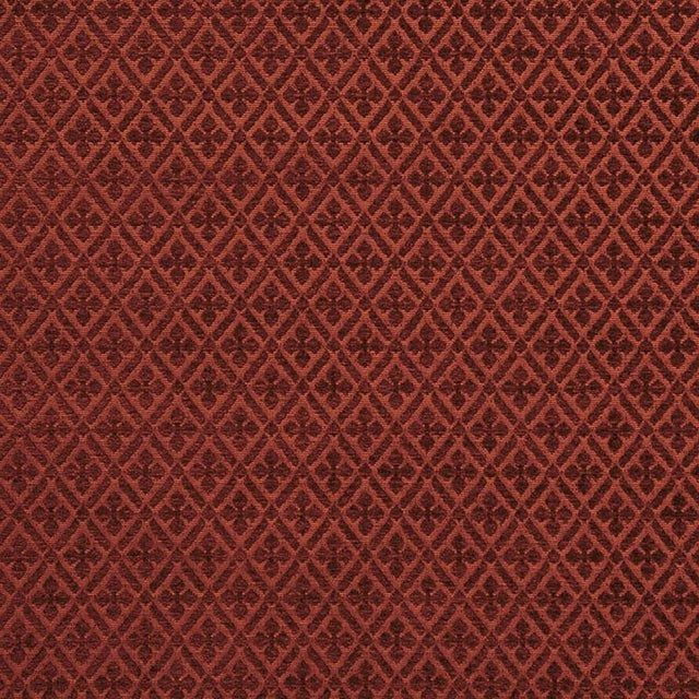 Sample - Schumacher Whittington Chenille Fabric in Poppy For Sale