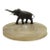 Vienna Austrian Bronze Elephant on Green Onyx Marble Tray, Circa 1920s For Sale