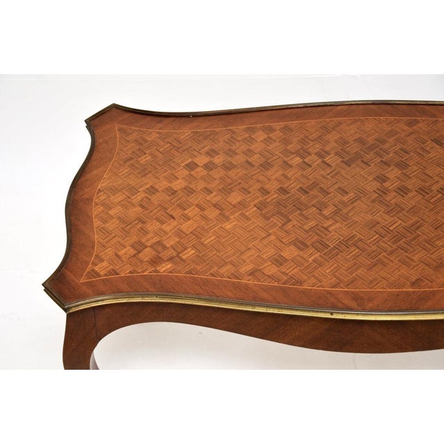 1930s Antique French Inlaid Coffee Table, 1930s For Sale - Image 5 of 9