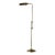 1970s Frederick Cooper Style Brass Pharmacy Library Reading Floor Lamp For Sale