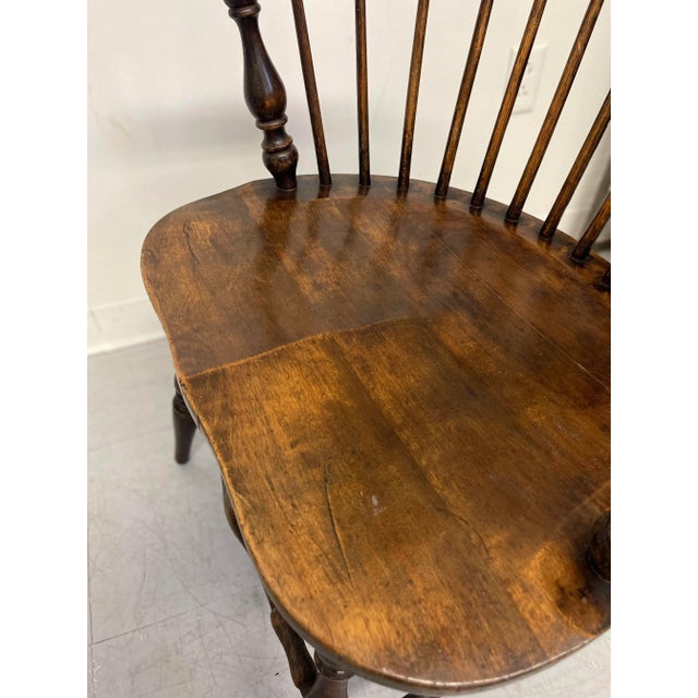 Brown 1970s Vintage Colonial Style Pub Chair For Sale - Image 8 of 10