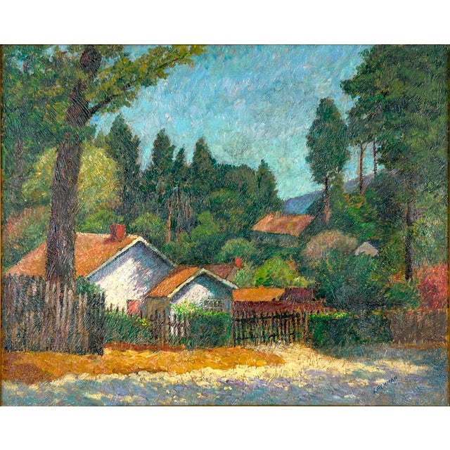 "Late Sun" - Carmel by the Sea California Original Oil French Impressionism by Harry Lachman For Sale - Image 4 of 10
