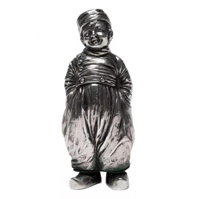 Metal Polish Silver Salt Cellar Porter, 1890s For Sale - Image 7 of 7