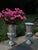 Metal Pair of Large Pedestal Urn Lamps Polished Aluminum Made in India For Sale - Image 7 of 8